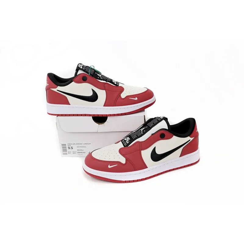 Q3 Air Jordan 1 Low Slip WMNS NRG White Red