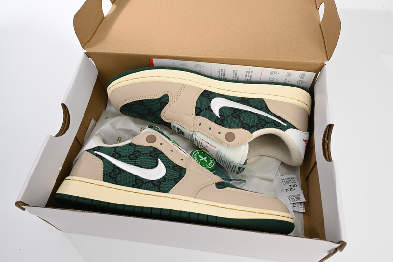 Q3 Air Jordan 1 Low White Green