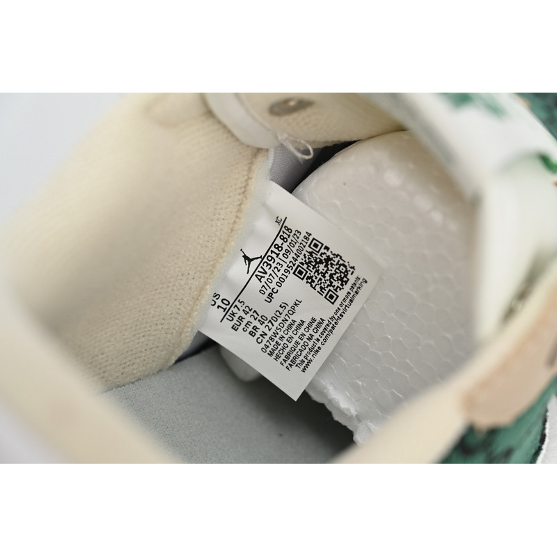 Q3 Air Jordan 1 Low White Green