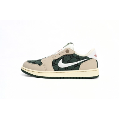 Q3 Air Jordan 1 Low White Green 01