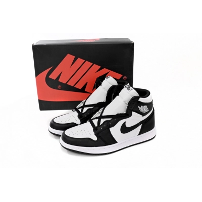 Q3 Air Jordan 1 Retro High OG Black White 02
