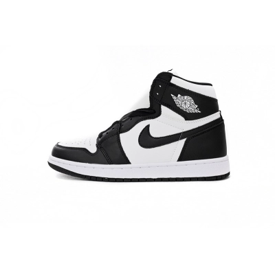 Q3 Air Jordan 1 Retro High OG Black White 01
