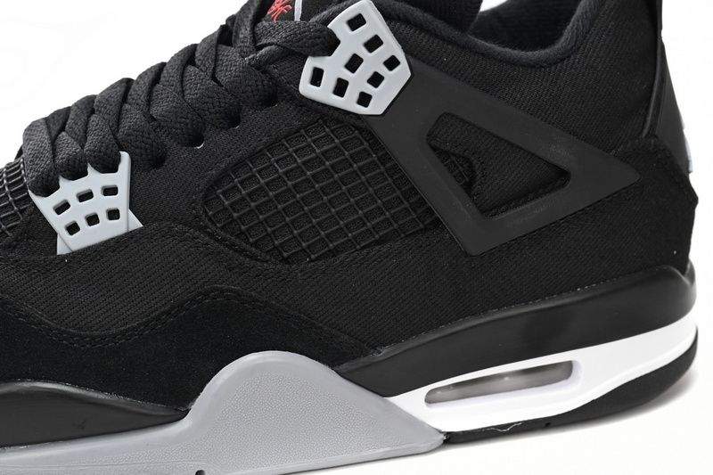 Q4 Batch  Air Jordan 4 Retro Black Canvas