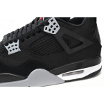 Q4 Batch  Air Jordan 4 Retro Black Canvas