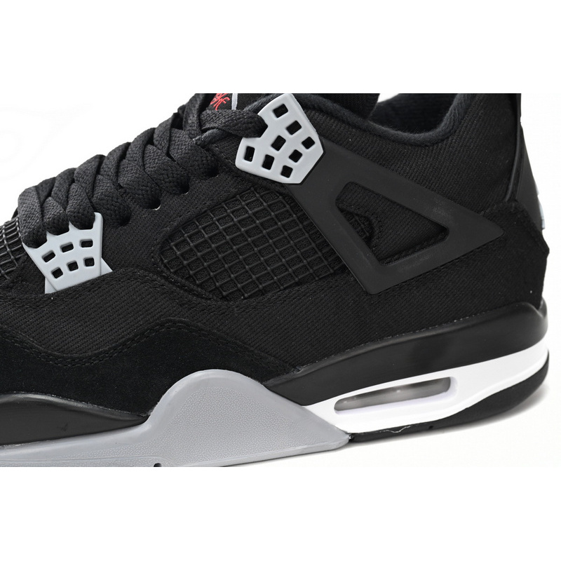 Q4 Batch  Air Jordan 4 Retro Black Canvas