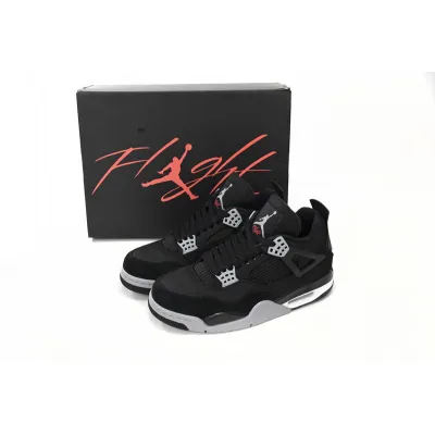 Q4 Batch  Air Jordan 4 Retro Black Canvas 02
