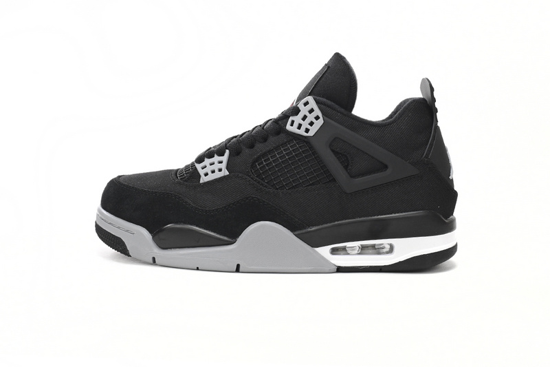 Q4 Batch  Air Jordan 4 Retro Black Canvas