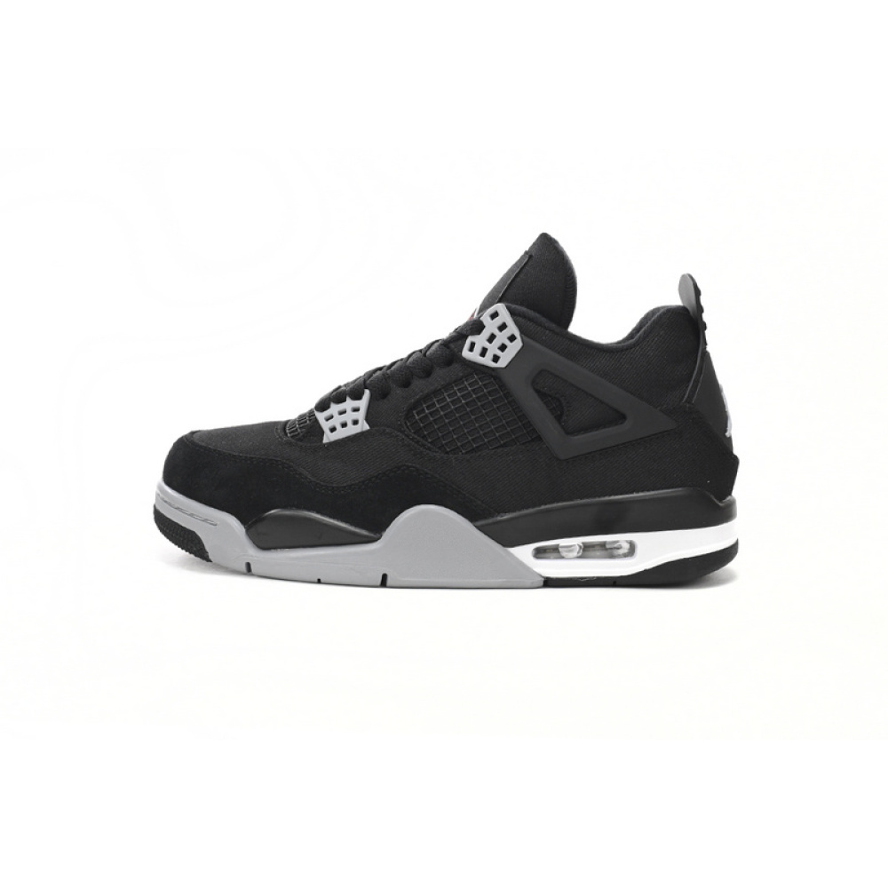 Q4 Batch  Air Jordan 4 Retro Black Canvas