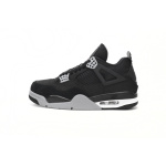 Q4 Batch  Air Jordan 4 Retro Black Canvas