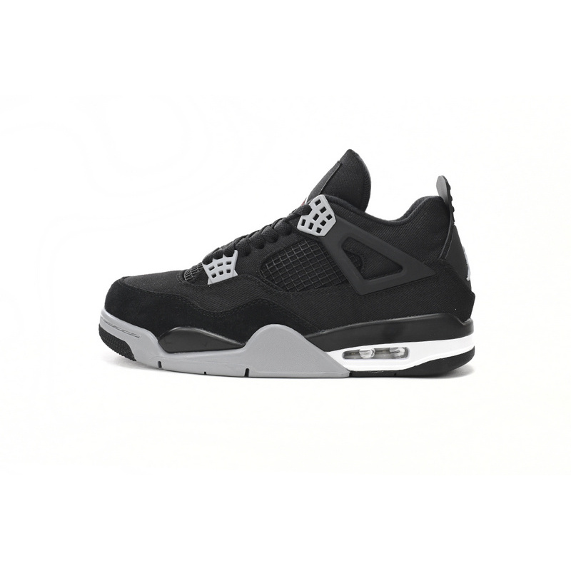 Q4 Batch  Air Jordan 4 Retro Black Canvas