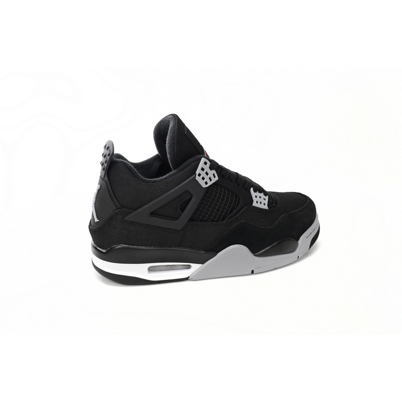 Q4 Batch  Air Jordan 4 Retro Black Canvas