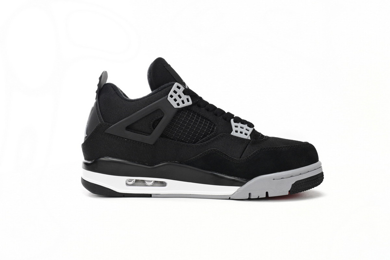 Q4 Batch  Air Jordan 4 Retro Black Canvas