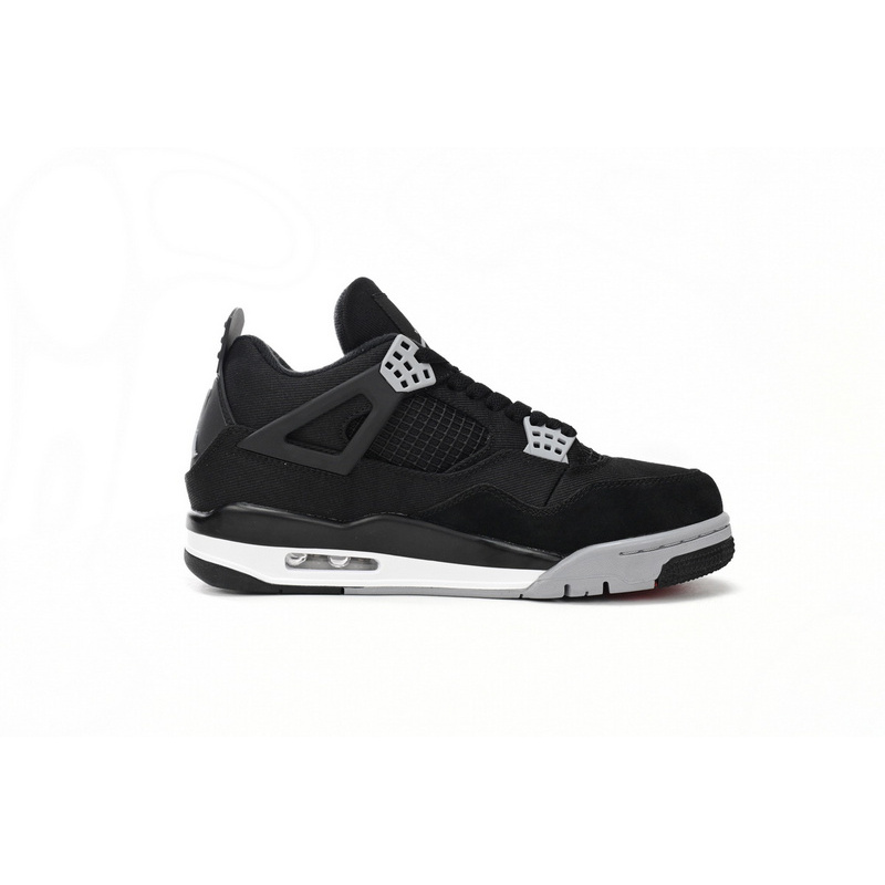 Q4 Batch  Air Jordan 4 Retro Black Canvas