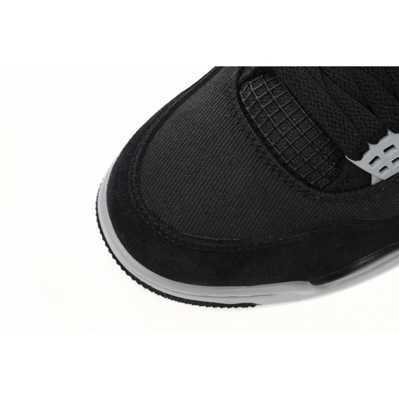 Q4 Batch  Air Jordan 4 Retro Black Canvas