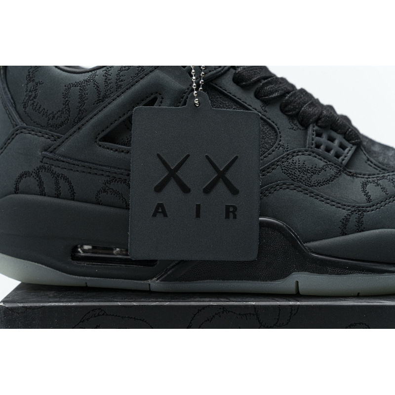 Q4 Batch Air Jordan 4 Retro KAWS Black