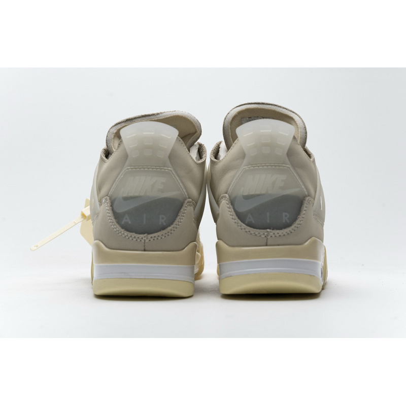 Q4 Batch OFF White x Air Jordan 4 Sail