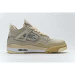 Q4 Batch OFF White x Air Jordan 4 Sail