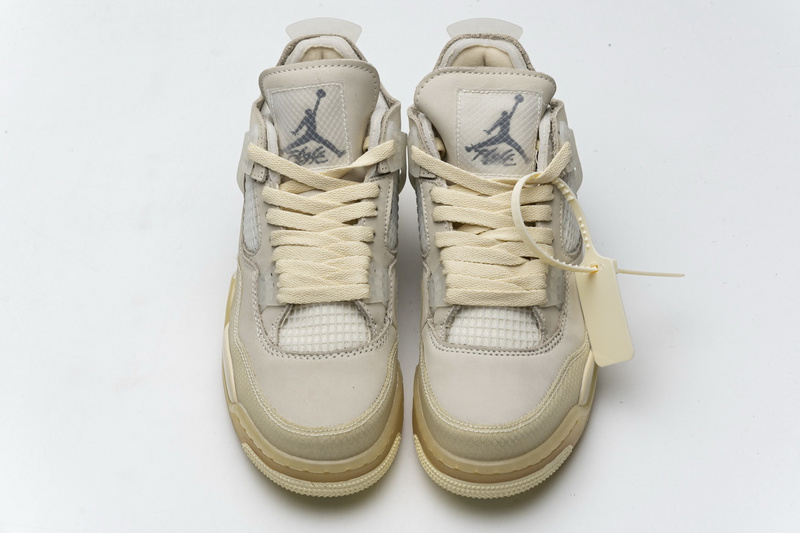 Q4 Batch OFF White x Air Jordan 4 Sail