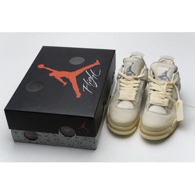 Q4 Batch OFF White x Air Jordan 4 Sail 02