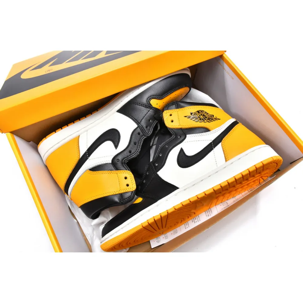 XH  Air Jordan 1 High OG Yellow Toe