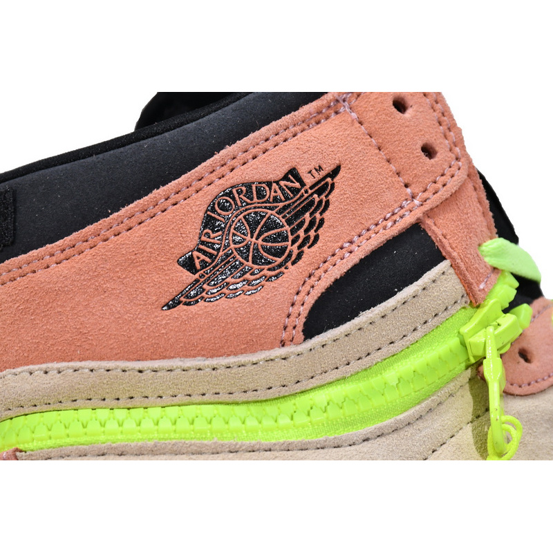 XH Air Jordan 1 High Switch Apricot Powder