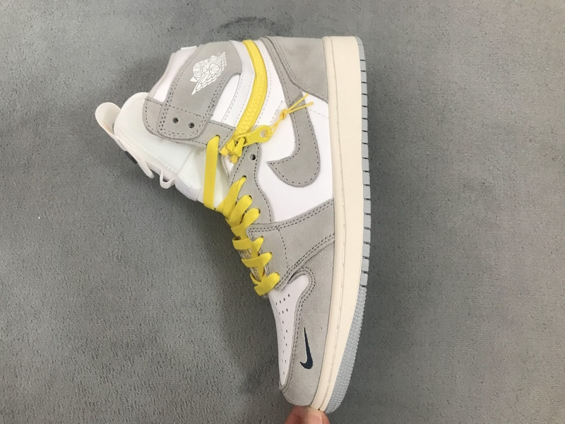 XH Air Jordan 1 High Switch Light Smoke Grey