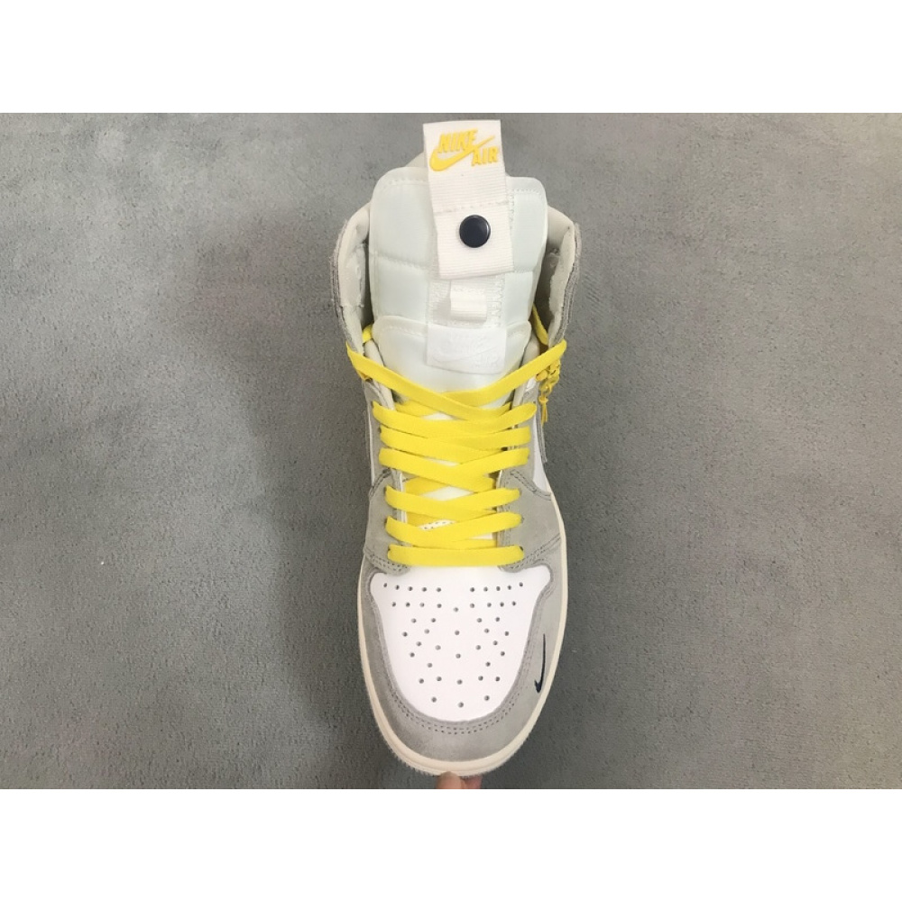 XH Air Jordan 1 High Switch Light Smoke Grey