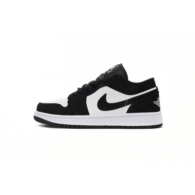 XH Air Jordan 1 Low New Black and White Panda 01