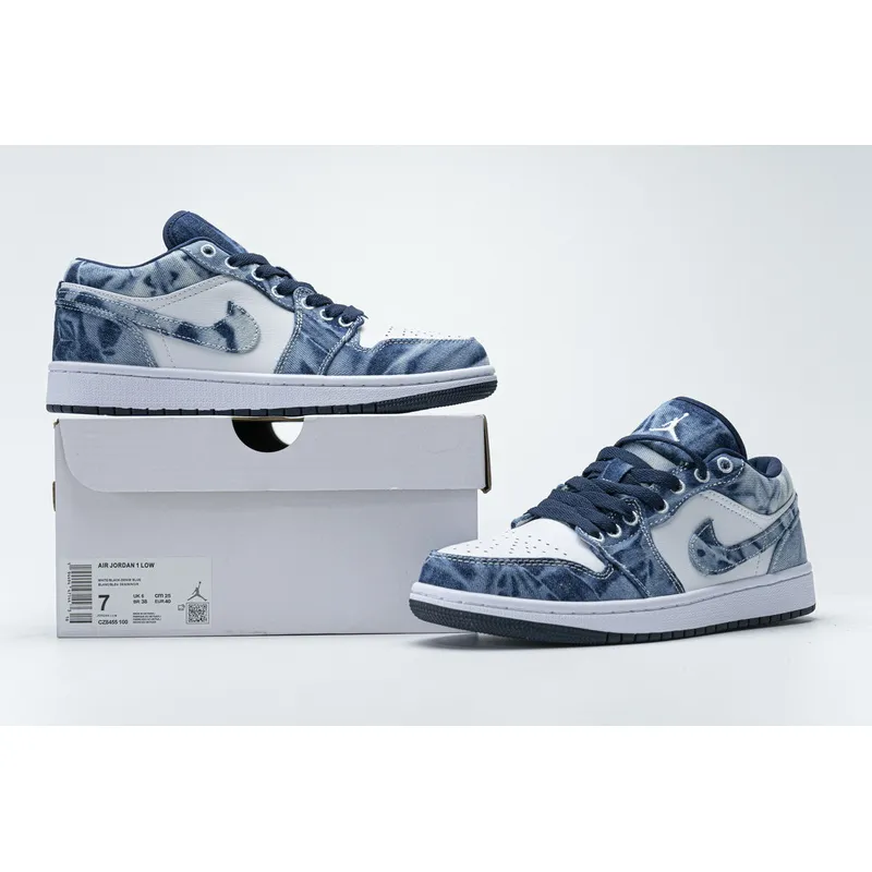 XH Air Jordan 1 Low SE Washed Denim