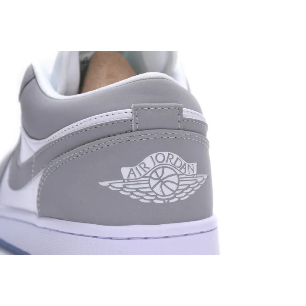 XH Air Jordan 1 Low Wolf Grey