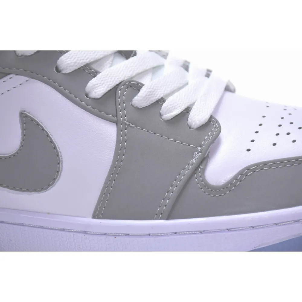 XH Air Jordan 1 Low Wolf Grey