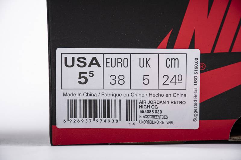 XH Air Jordan 1 Retro High OG “Pine Green”