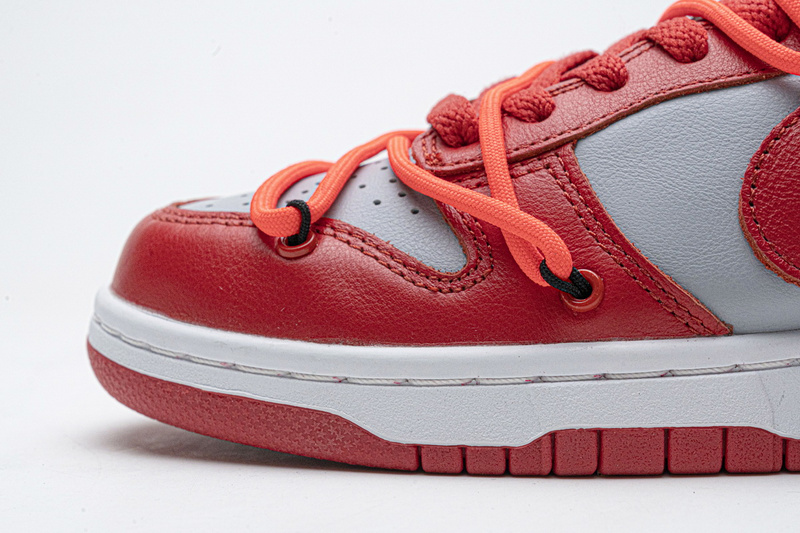 SX OFF White X Nike Dunk Low University Red