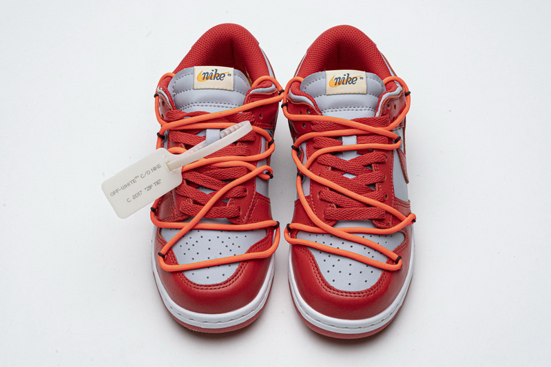 SX OFF White X Nike Dunk Low University Red