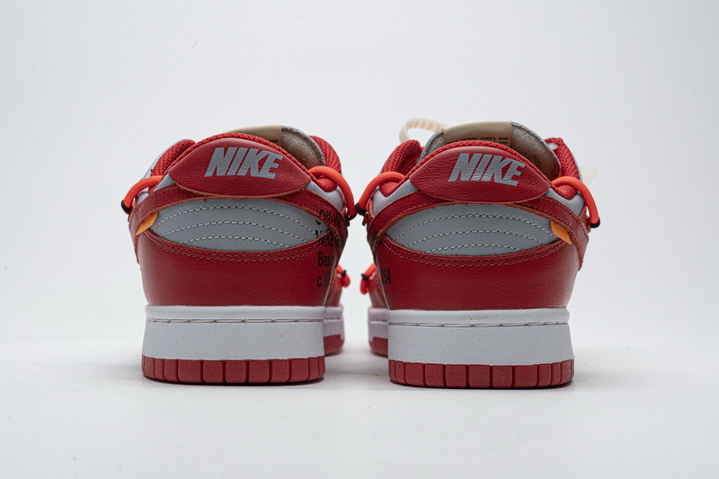 SX OFF White X Nike Dunk Low University Red