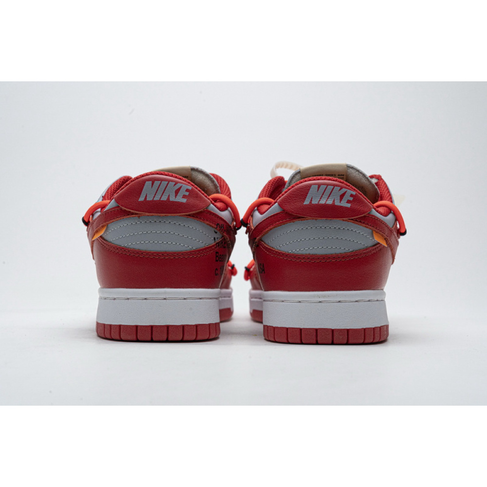 SX OFF White X Nike Dunk Low University Red
