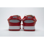 SX OFF White X Nike Dunk Low University Red