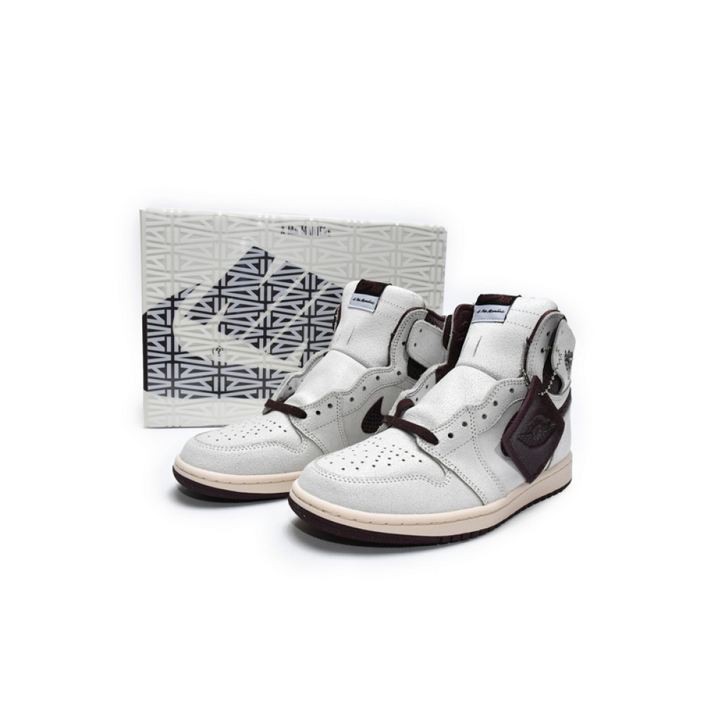  XP  Air Jordan 1 High OG Grey Brown Snake Pattern
