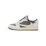  XPTravis Scott x Air Jordan 1 Low White Brown Barb