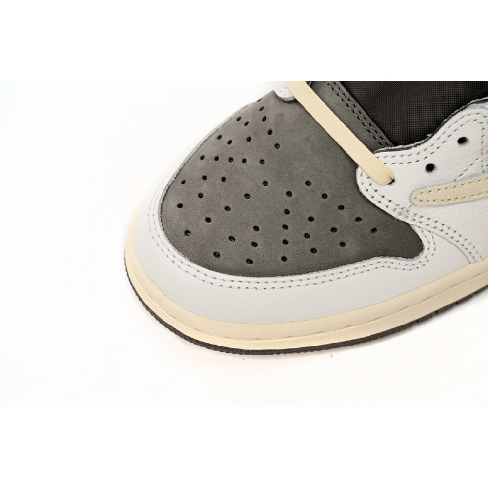  XPTravis Scott x Air Jordan 1 Low White Brown Barb