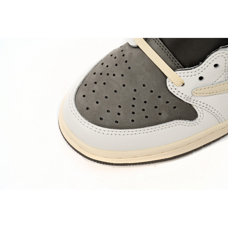  XPTravis Scott x Air Jordan 1 Low White Brown Barb