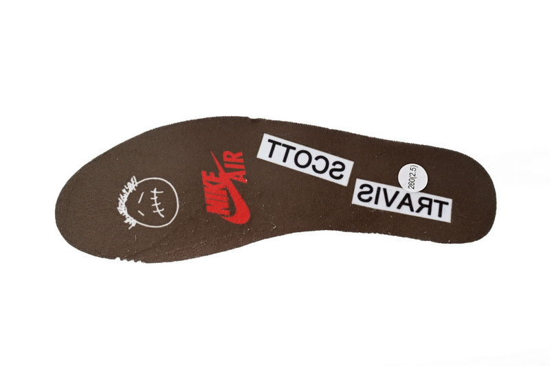  XPTravis Scott x Air Jordan 1 Low White Brown Barb