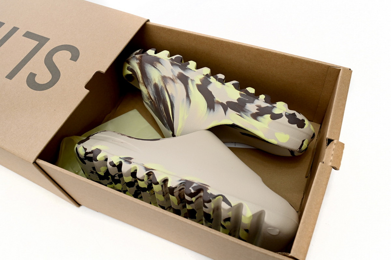 Adidas Yeezy Slide Enflame Oil Painting Ink Yellow