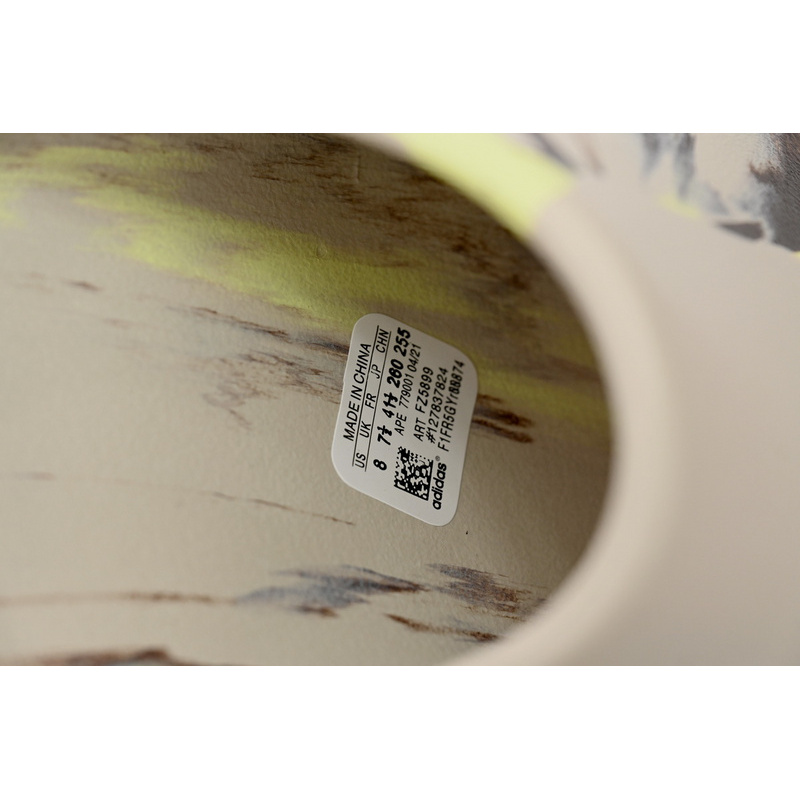 Adidas Yeezy Slide Enflame Oil Painting Ink Yellow