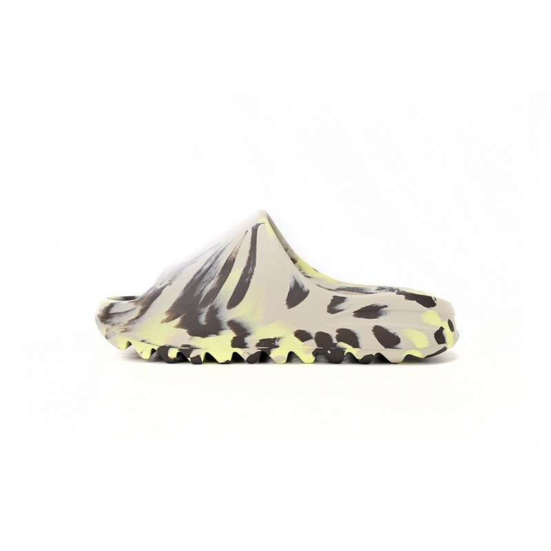 Adidas Yeezy Slide Enflame Oil Painting Ink Yellow