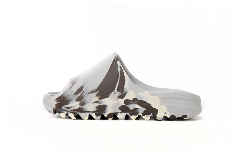 Adidas Yeezy Slide Enflame Oil Painting White Grey