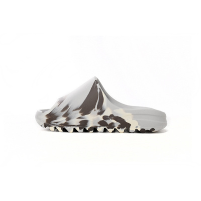 Adidas Yeezy Slide Enflame Oil Painting White Grey 01