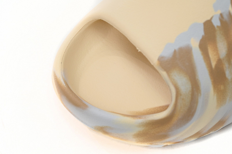 Adidas Yeezy Slide Enflame Oil Painting White Yellow