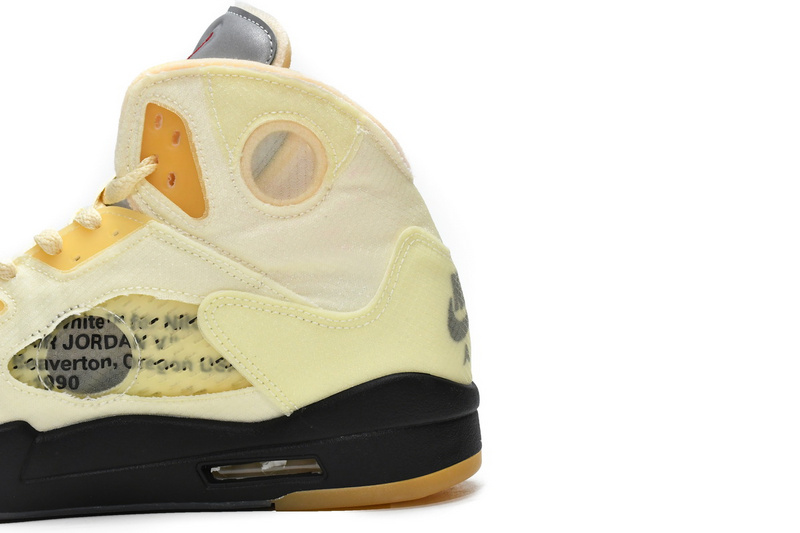 BS OFF White x Air Jordan 5 Retro SP Sail