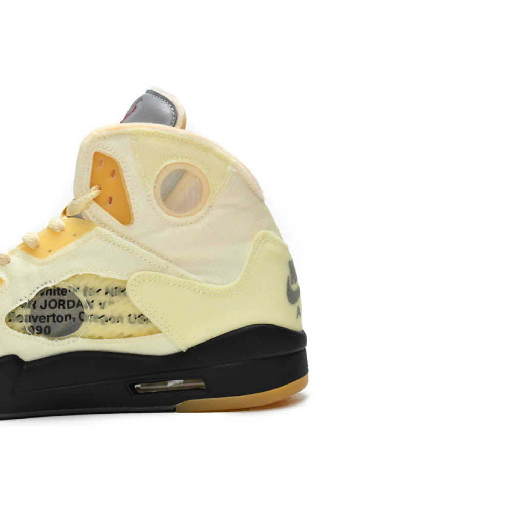 BS OFF White x Air Jordan 5 Retro SP Sail